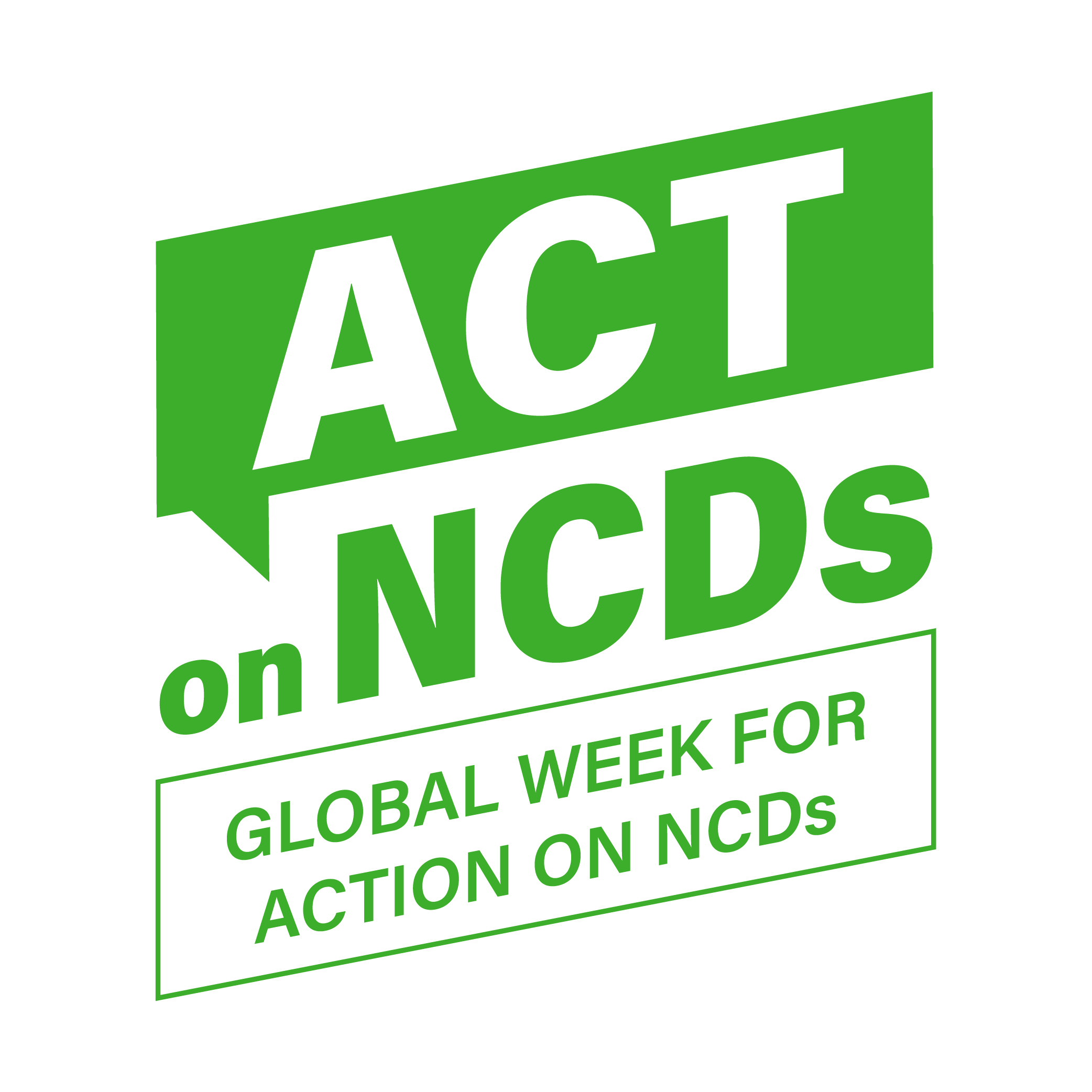 Act on NCDS - Engaging Communities logo green