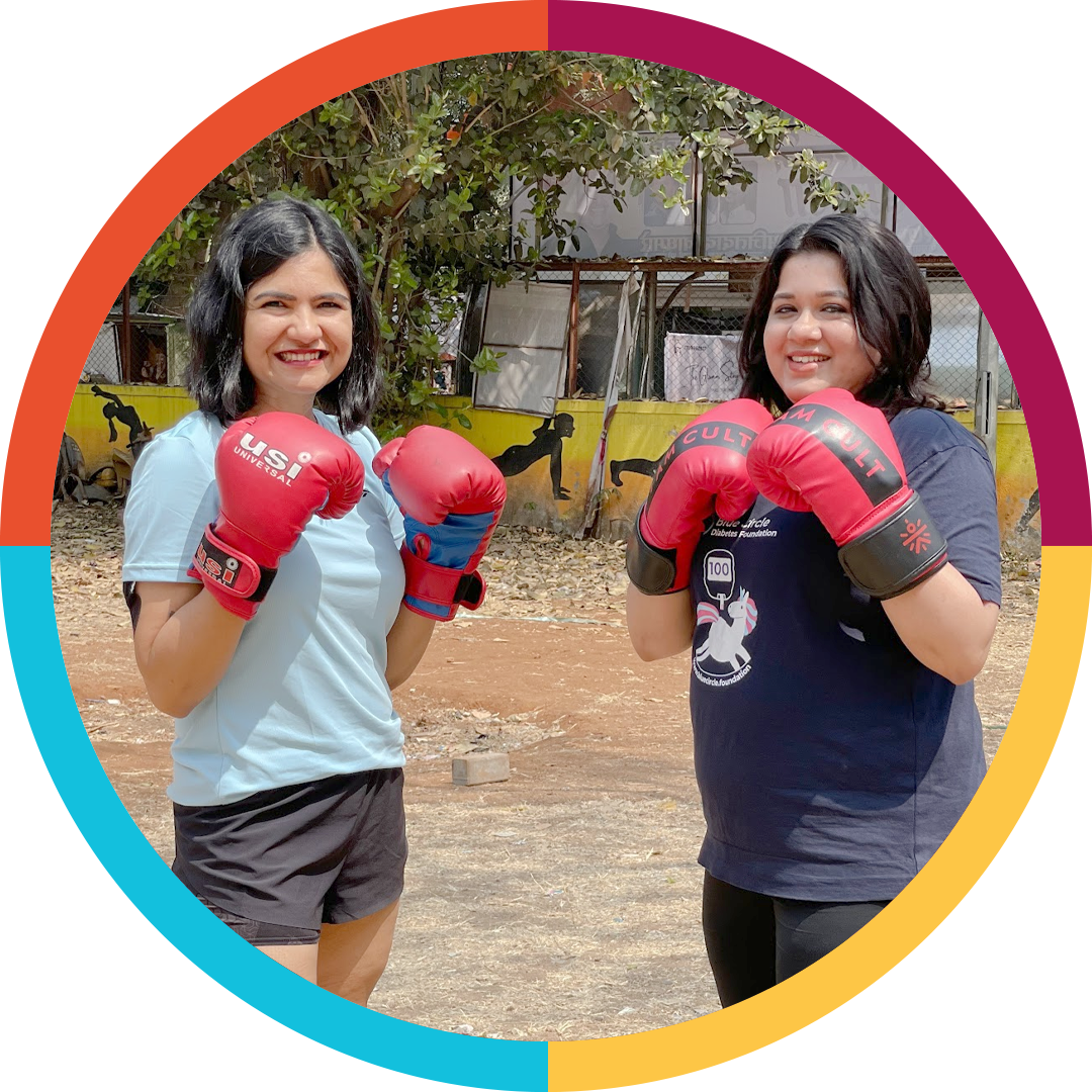 Nupur and Snehal boxing