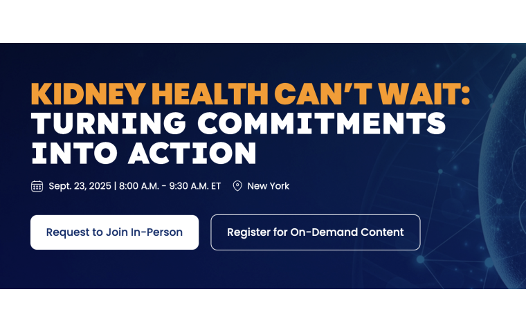 Social post for event - Kidney health can’t wait: Turning commitments into action