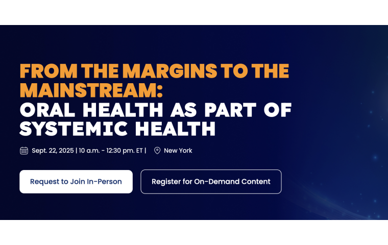 Social post for event - From the margins to the mainstream: Oral health as part of systemic health