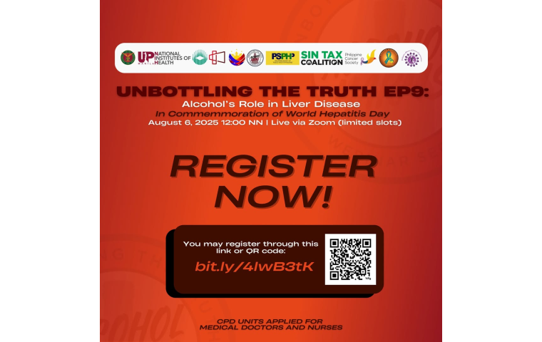 Promo card for the event Unbottling the truth, Episode 9: Alcohol's role in liver disease
