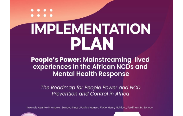 Front cover of The Meaningful Engagement Plan for People Power: Mainstreaming Lived Experiences in the African NCDs and Mental Health Response