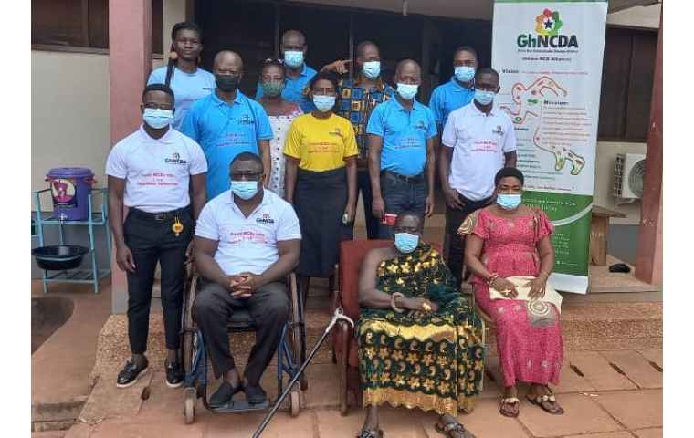 Group Picture of  Trained People living with NCDs 