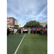 Turning Commitments into Action! 🏏 Celebrating the importance of sports and teamwork, our teachers and students, along with those from neighbouring schools, came together for an exciting cricket match. The match was a highlight of Global Week for Action – Time to Lead, turning our commitment to health and well-being into meaningful action on the field.