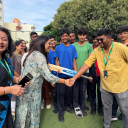 Time to Lead: From Advocacy to Action 🏏  Promoting the power of sport and physical activity for a healthier life, our cricket match brought students and teachers together to turn the Time to Lead message into action.  Play. Move. Lead. Act for Health.