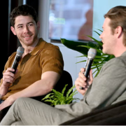 Photo of Nick Jonas and Esquire editor-in-chief
