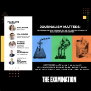 Promo card for the event, Journalism Matters: A vital accountability ally in the battle for stronger NCD policies and healthier communities