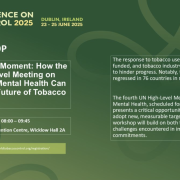 Promotion card for the NCD Alliance workshop at the World Conference on Tobacco Control 2025