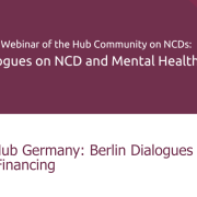 Registration page for: Berlin Dialogues on NCD and Mental Health Financing 