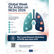 Graphic promoting the Big 5 Lung Diseases Workshop