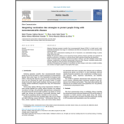 Integrating vaccination into strategies to protect people living with noncommunicable diseases