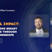 Promo card for the event, Action & Impact: Transforming breast cancer care through local partnerships