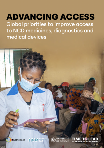 Access to medicines report July 2026 cover featuring Nigerian nurse in rural clinic