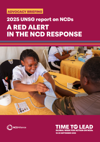 2025 UNSG report on NCDs - policy brief - thumbnail