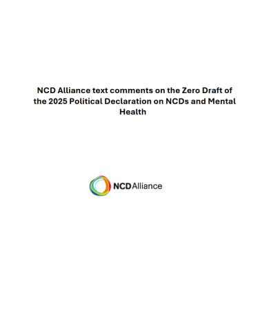 cover of the text comments of political declaration from NCDA