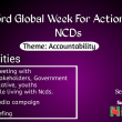 Global Week for Action on NCDs Promotional Banner.