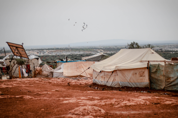 Refugee camp in Asia