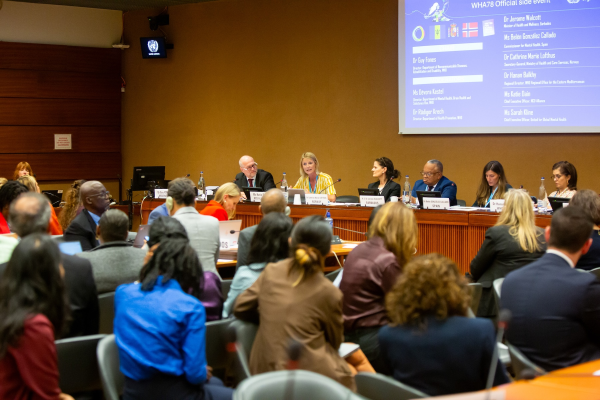 WHA78 side event panel 