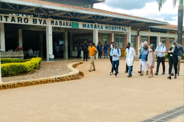 NCD Alliance Board members visit the Masaka District Hospital in Kigali. March 2023. 