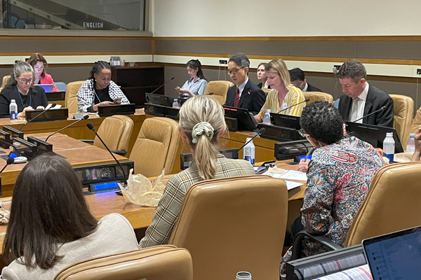 Katie Dain Speaking at side-event in new york