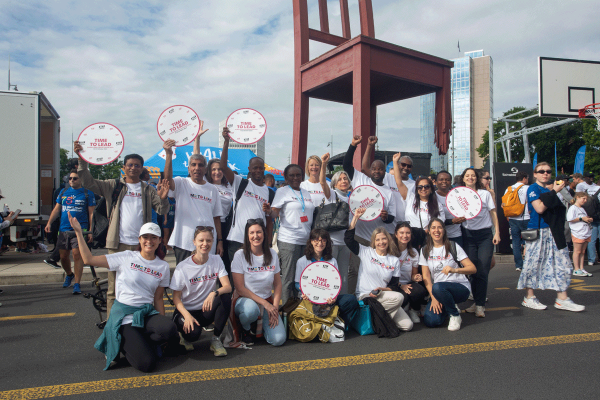 NCDA network and staff at walk the talk geneva