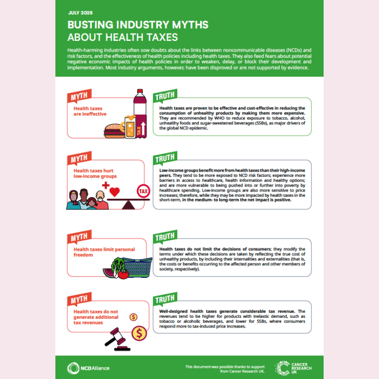 Busting industry myths on health taxes