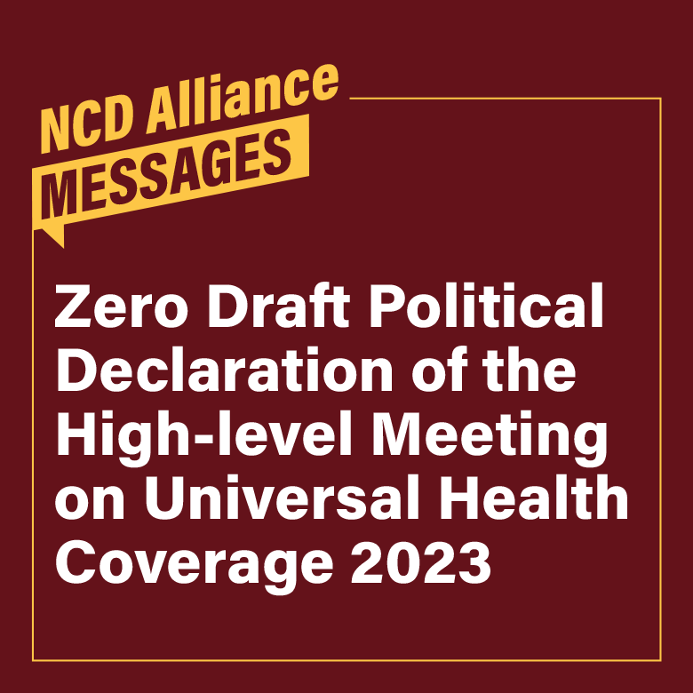 NCDA_Messages_Zero_Draft_Political_Declaration_of_the_HLMUHC2023 cover